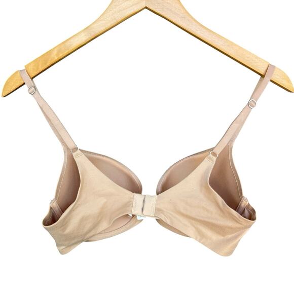 Aerie Sunnie Demi Push Up Bra 34C Nude Adjustable Underwire - Picture 2 of 10